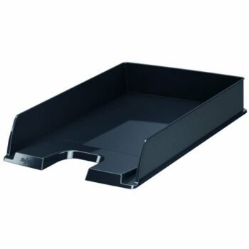 Shop the Rexel Choices Letter Tray in sleek black designed for A4 documents. Keep your workspace organised and stylish with this essential office accessory.