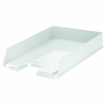 Shop the Rexel Choices Letter Tray in White designed for A4 documents perfect for keeping your workspace organised and stylish. This sleek letter tray (model 2115602) is ideal for home or office use ensuring your papers are neatly sorted.
