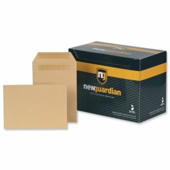 New Guardian Envelopes Pocket Self Seal Plain 130gsm C5 Manilla D26103 - Pack 250