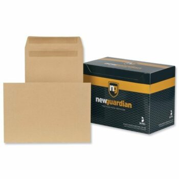 New Guardian Pocket Envelopes C4 130gsm Manilla Plain Self Seal - 250 L26303