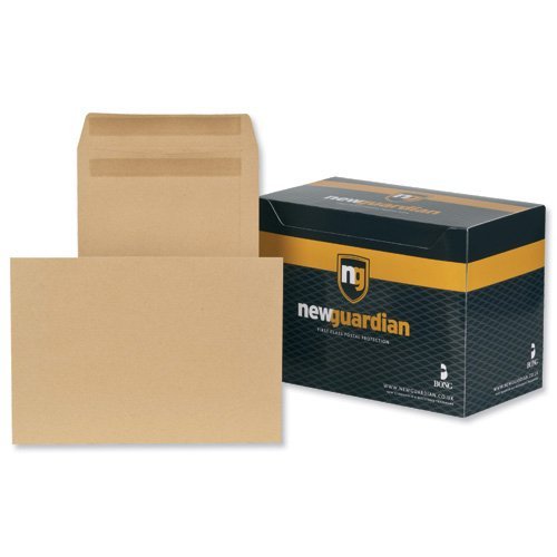 New Guardian Pocket Envelopes C4 130gsm Manilla Plain Self Seal - 250 L26303