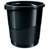 Discover the sleek and stylish Rexel Choices Waste Bin in black (model 2115622) perfect for keeping your workspace tidy while adding a modern touch to your office decor.