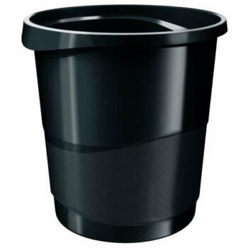 Discover the sleek and stylish Rexel Choices Waste Bin in black (model 2115622) perfect for keeping your workspace tidy while adding a modern touch to your office decor.