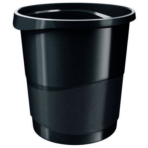 Discover the sleek and stylish Rexel Choices Waste Bin in black (model 2115622) perfect for keeping your workspace tidy while adding a modern touch to your office decor.