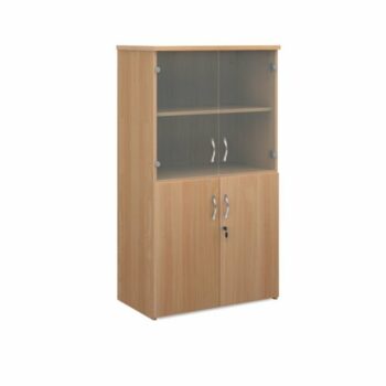 Wood and Glass Storage Units