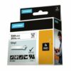 Shop the DYMO IND Black on White 18443 S0718580 Label featuring durable 9mm vinyl for reliable labelling solutions. Perfect for industrial use this high-quality label ensures clear visibility and long-lasting performance.