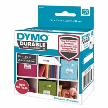 Shop DYMO LW Durable Labels 1976411 measuring 25mm x 54mm perfect for organising and labelling your home or office. These high-quality labels come on a convenient roll ensuring easy application and long-lasting durability.