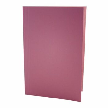 Shop our Guildhall Square Cut Folders in vibrant pink crafted from durable 315gsm paper. Perfect for organising documents this pack of 100 folders adds a touch of colour to your office supplies.