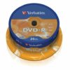 Verbatim DVD-R 16x Spindle - Pack 25 43522