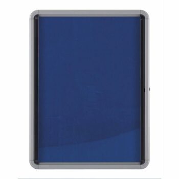 Nobo 6xA4 Blue Felt Lockable Notice Board 1902555