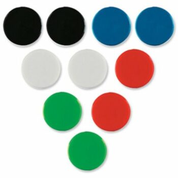 Nobo Magnets Assorted Colours 20mm 1901016 - Pack 10