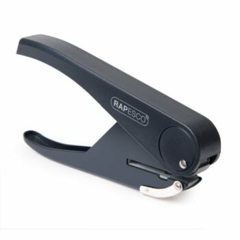 Rapesco Sole Single Hole Punch PF35A0G1 - Effortlessly punch through up to 23 sheets with this durable and efficient hole punch perfect for organising your documents.