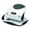 Rexel Choices P225 2-Hole Punch in White model 2115691 designed for punching up to 25 sheets perfect for organising documents with ease.