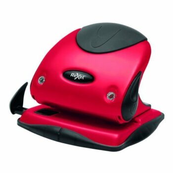 Shop the Rexel Choices P225 2-Hole Punch in vibrant red designed to effortlessly punch through up to 25 sheets of paper perfect for all your document organisation needs.