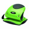 Shop the Rexel Choices P225 2-Hole Punch in vibrant green model 2115694 designed to effortlessly punch through up to 25 sheets of paper for all your office needs.