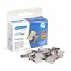 Shop the Rapesco Supaclip 60 Refill Clips in stainless steel available in a convenient pack of 100 (CP10060S) for all your document fastening needs. Perfect for keeping your papers organised and secure.