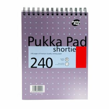 Discover the Pukka Pad Shortie Notebooks in A5 size pack of 3 perfect for jotting down notes and ideas in style. These vibrant notebooks are ideal for students and professionals alike offering quality paper and a compact design.