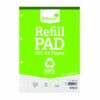 Silvine Everyday Recycled Refill Pad Ruled & Margin 160pp A4 RE4FM - Pack 6
