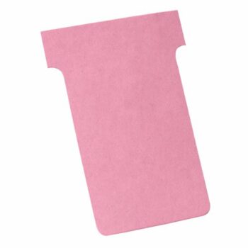 Shop our Nobo T-Cards in Size 4 vibrant pink perfect for organising your workspace. This pack of 100 cards (2004008) is ideal for effective project management and display.