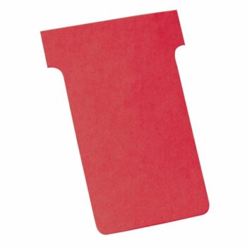 Shop our Nobo T-Cards in Size 4 vibrant red perfect for organising your workspace. This pack of 100 cards (2004003) is ideal for effective project management and display.