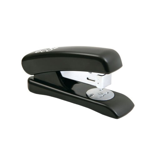 Shop the Rapesco Eco Half Strip Stapler in sleek black designed to staple up to 20 sheets effortlessly. Perfect for home or office use this eco-friendly stapler combines style and functionality.
