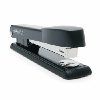 Rapesco Marlin Stapler in sleek black model R54500B2 designed for effortless stapling of up to 25 sheets perfect for home or office use.