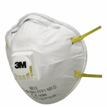 Shop the 3M 8812 FFP1V Valved Masks designed for comfort and protection available in a convenient pack of 10. Ideal for dust and particulate filtration these masks ensure safety while maintaining breathability.