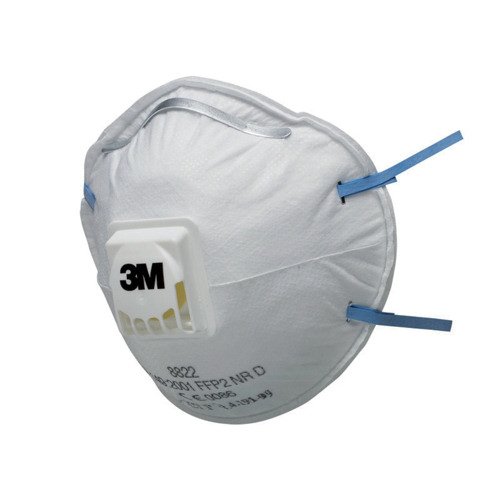 Shop the 3M 8822 FFP2V Masks with valves designed for superior protection and comfort. This pack of 10 masks is ideal for ensuring safety in various environments.