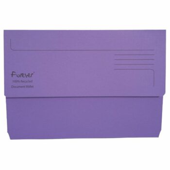 Shop the Exacompta Forever Document Wallets in vibrant Bright Purple perfect for organising your documents. This pack of 25 is ideal for both home and office use combining style with functionality.