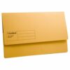 Shop our Guildhall Document Wallets in vibrant yellow (GDW1-YLW) - perfect for organising your documents. Available in a convenient pack of 50 these durable wallets are ideal for both home and office use.
