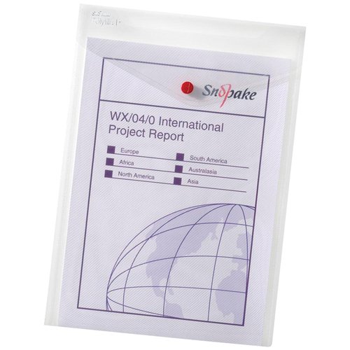 Snopake Polyfile P Portrait A4 Clear 13263 - Pack 5