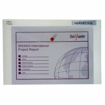 Snopake Polyfile Classic Foolscap Clear 11154X - Pack 5