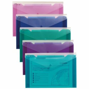 Snopake Polyfile Trio Wallet File Polypropylene Foolscap Electra 14967 - Pack 5