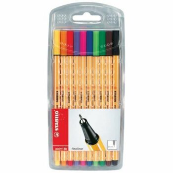 STABILO Point 88 Fineliner Pen Assorted Colours 8810 - Pack 10