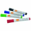 Shop the Nobo Glass Board Markers in assorted colours perfect for vibrant writing and drawing on glass surfaces. This pack of 4 markers offers a variety of hues to enhance your presentations and creative projects.
