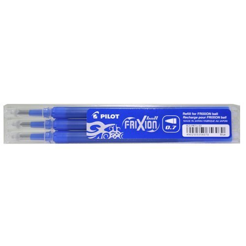 Pilot FriXion Rollerball Pen Erasable Refills Blue 075300303 - Pack 3
