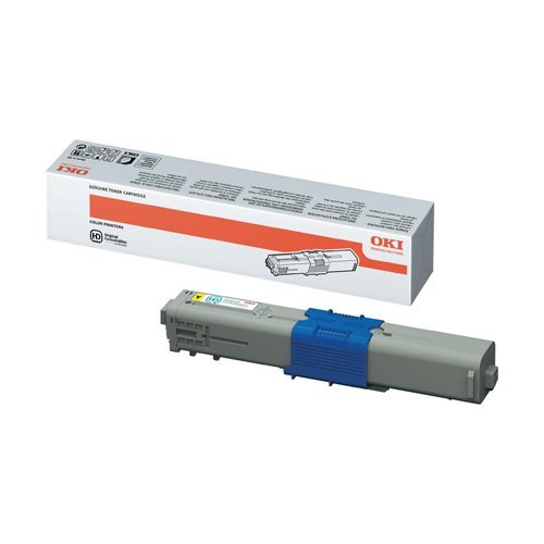 OKI Laser Toner Cartridge Yellow 44469722
