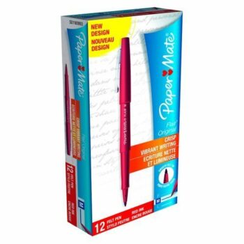 Paper Mate Flair Fineliner Pen Red S0190993 - Pack 12