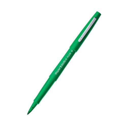 Paper Mate Flair Ultra Fine Fibre Tip Pen Green S0191033 - Pack 12
