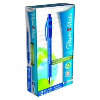 Paper Mate Flexgrip Ultra Ballpoint Pen Retractable Medium Blue S0190433 - Pack 12