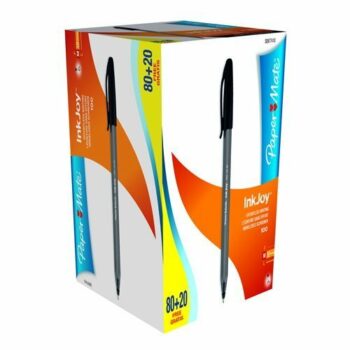 Paper Mate InkJoy 100 Ballpoint Pen Medium Black S0977410 - Pack 100