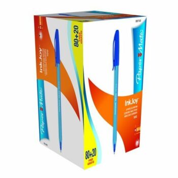 Paper Mate InkJoy 100 Ballpoint Pen Medium Blue S0977420 - Pack 100