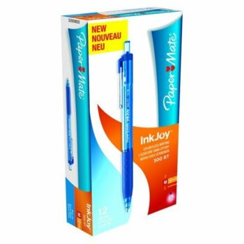Paper Mate InkJoy 300 RT Ballpoint Pen Retractable Medium Blue S0959920 - Pack 12