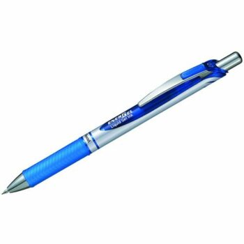 Pentel EnerGel XM Retractable Gel Rollerball Pen Blue BL77-C - Pack 12