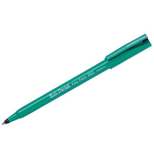 Pentel R50 Rollerball Pen Black R50-A - Pack 12