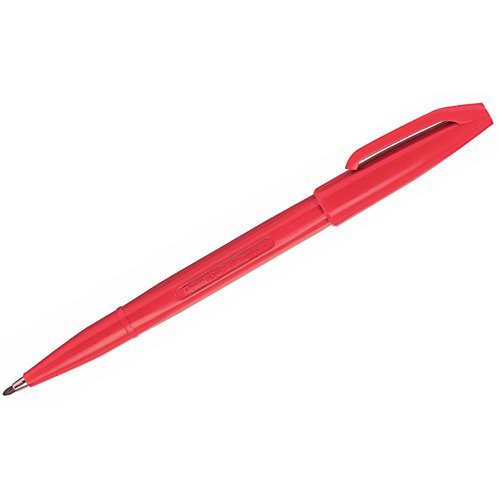 Pentel S520 Fibre Tipped Sign Pen Red S520-B - Pack 12