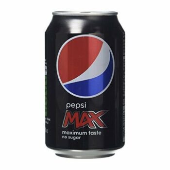 Pepsi Max No Sugar Cola Can 330ml - Pack 24