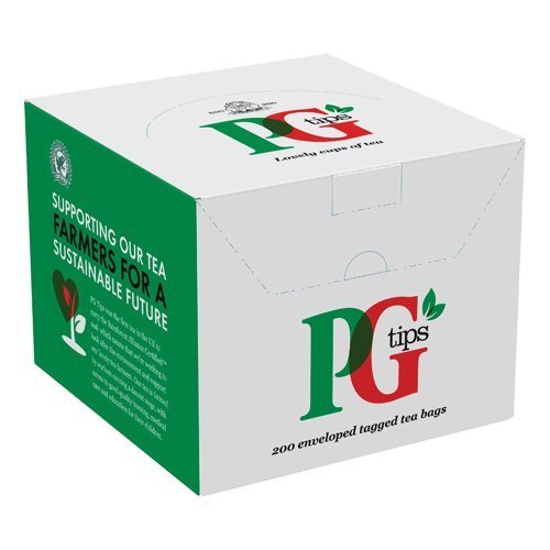 PG Tips Enveloped Tagged Tea Bags - Pack 200