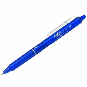 Pilot FriXion Clicker Rollerball Pen Retractable Erasable Blue 229101203 - Pack 12