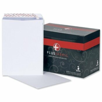 Plus Fabric Envelopes Pocket Peel & Seal Plain 120gsm C4 White K26739 - Pack 250